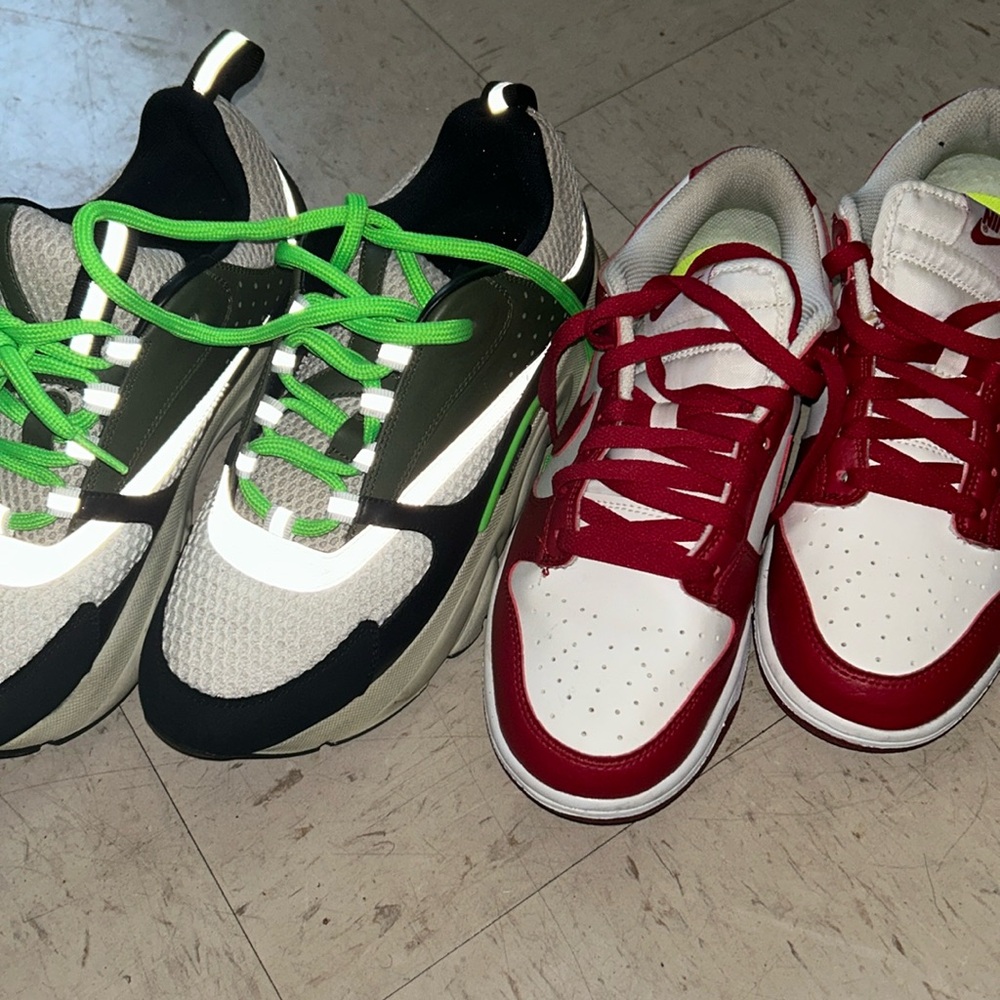 Nike dunks size 8 in women  & diors size 39